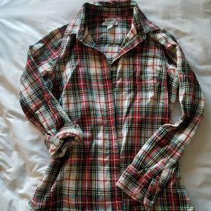 LL Bean classic plaid flannel